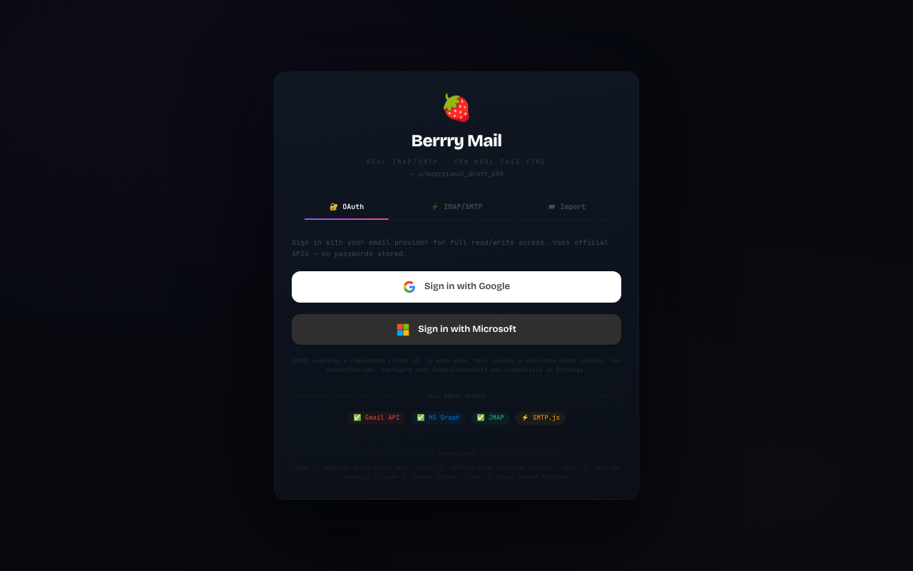 berrrymail-smtp app