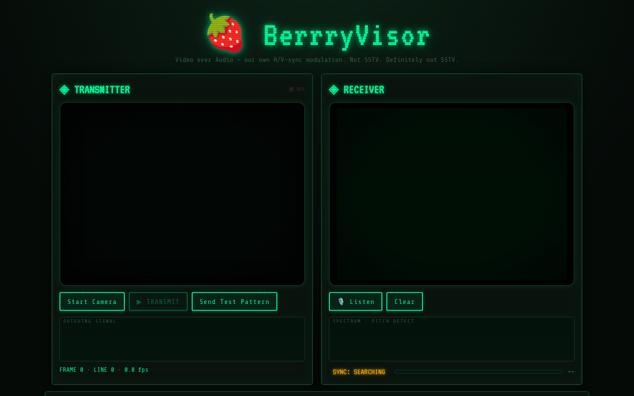 berrryvisor-analog-video-over-audio app