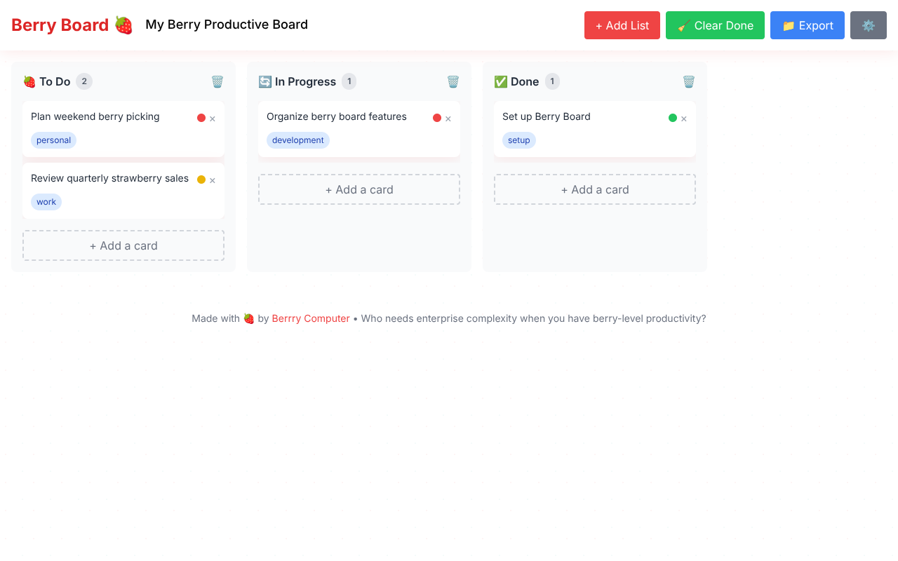 berryboard app