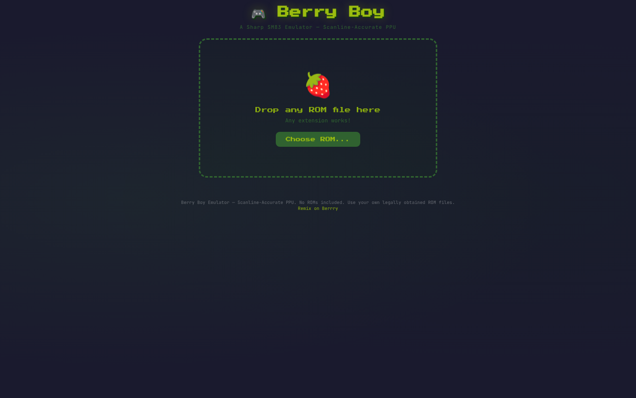 Berry Boy Emulator screenshot