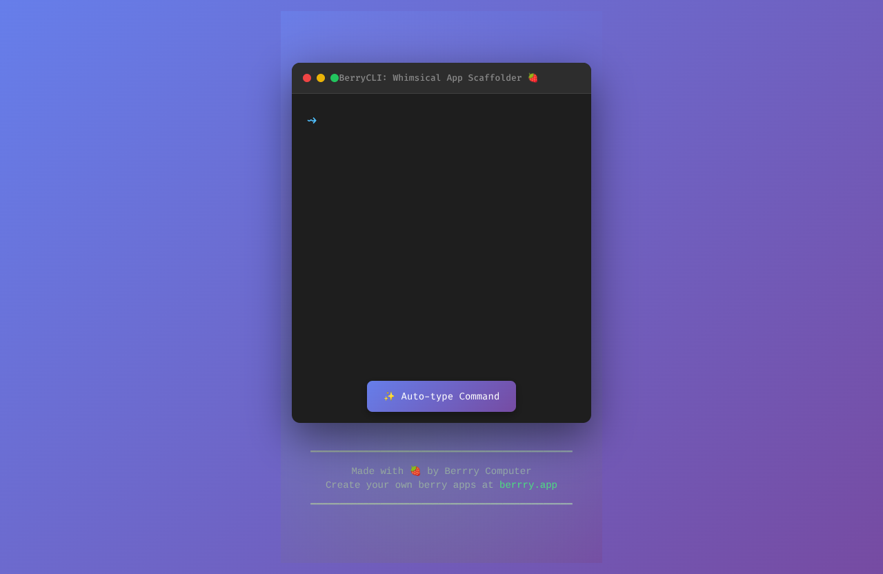 berrycli app