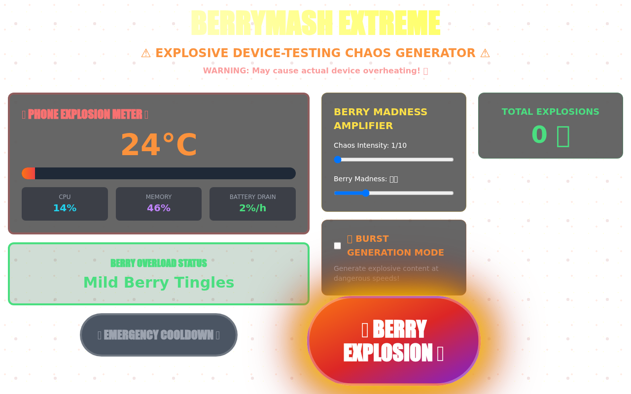 Berry Chaos Reactor screenshot