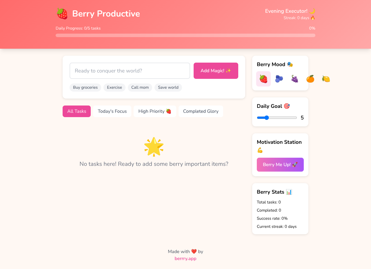 berryproductive app
