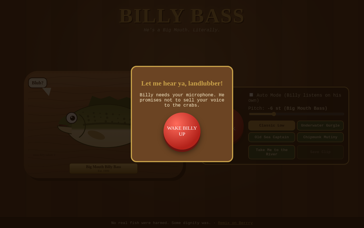 Billy Bass screenshot