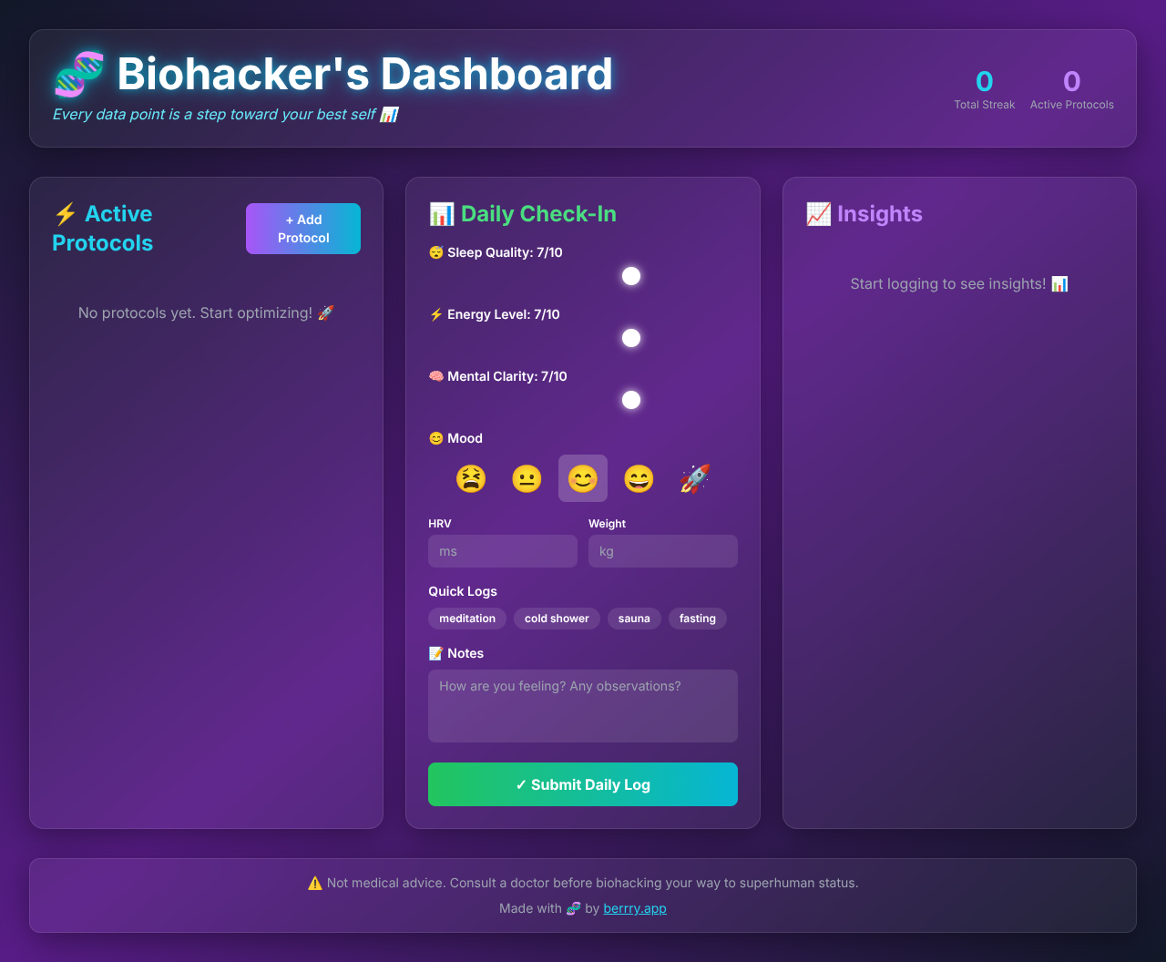 biohacker app