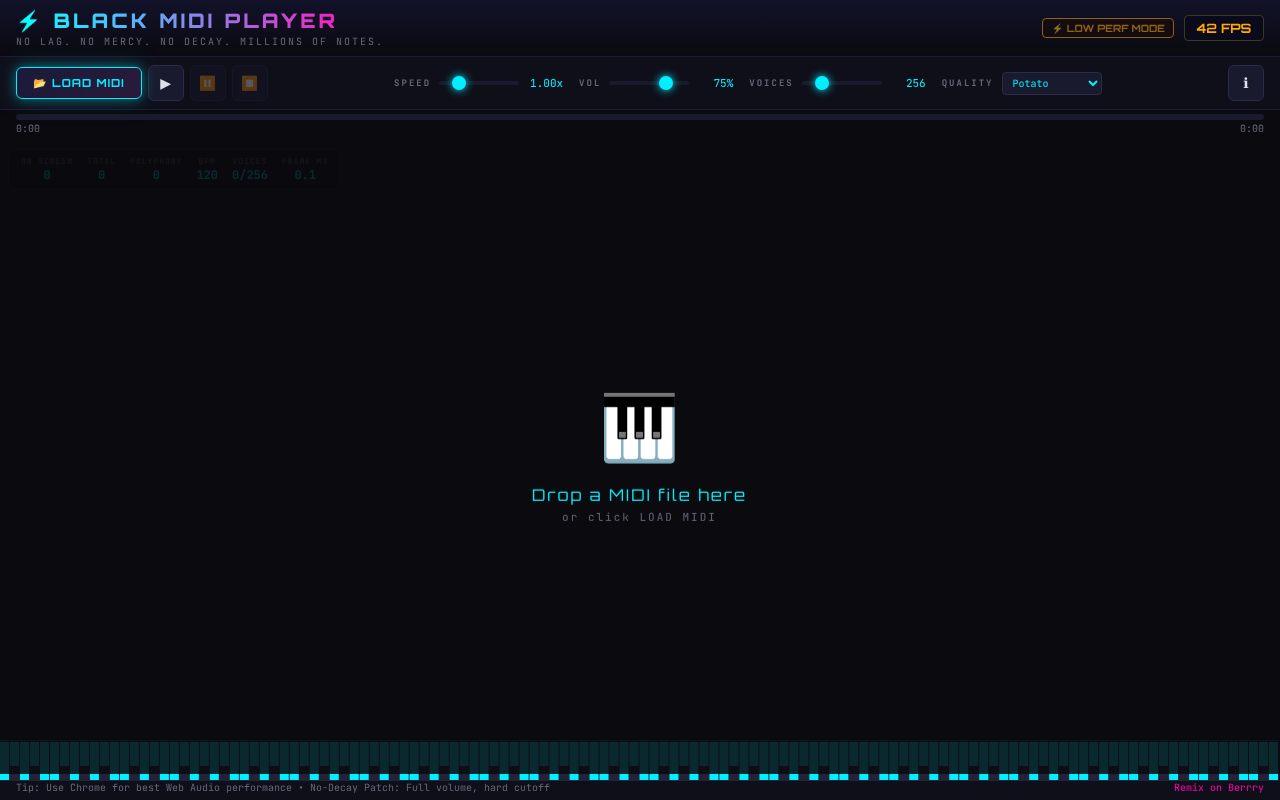 blackmidi-nodecay app