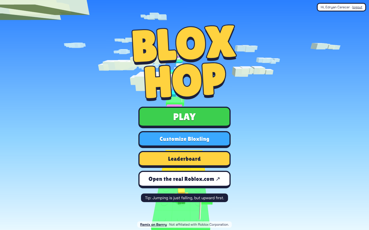 blox-hop-blocky app