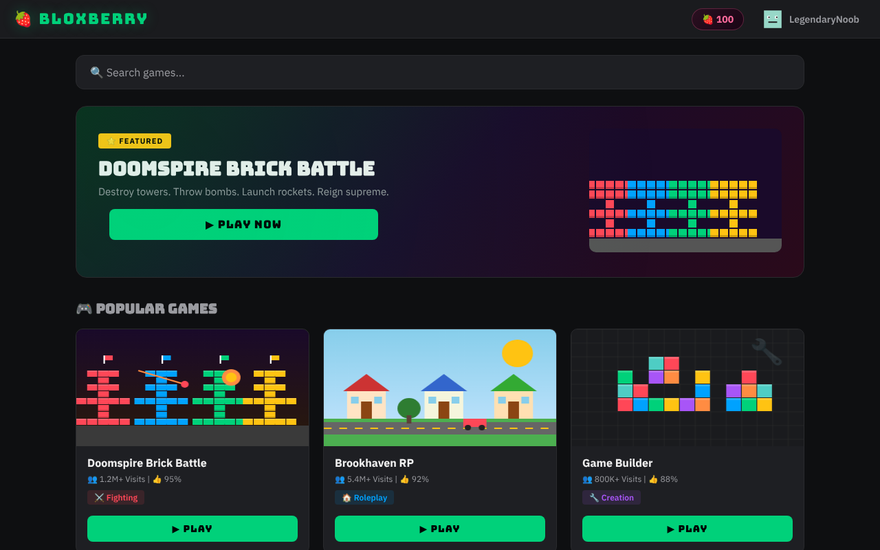 Bloxberry Gaming Hub screenshot