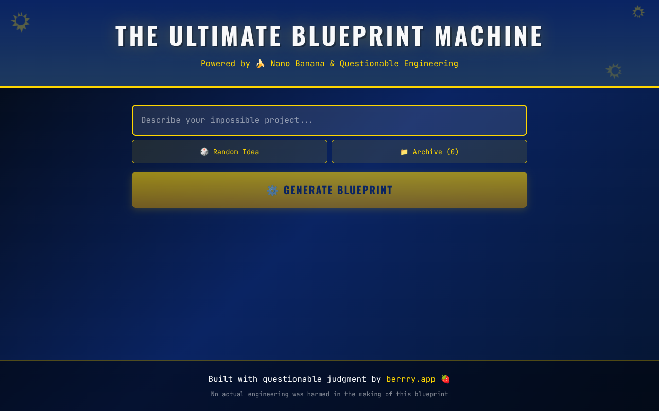 blueprintmachine app