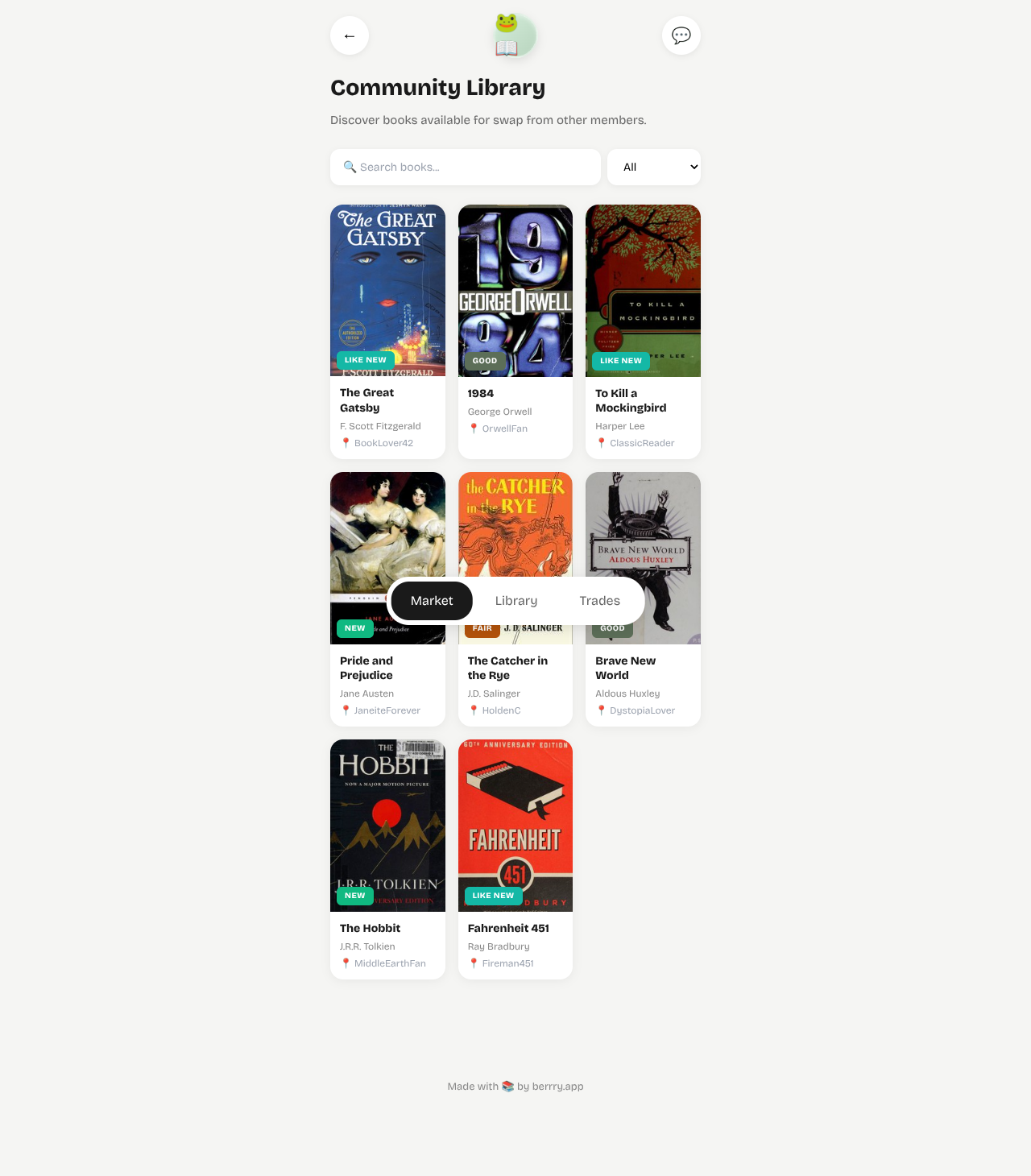 bookswap app