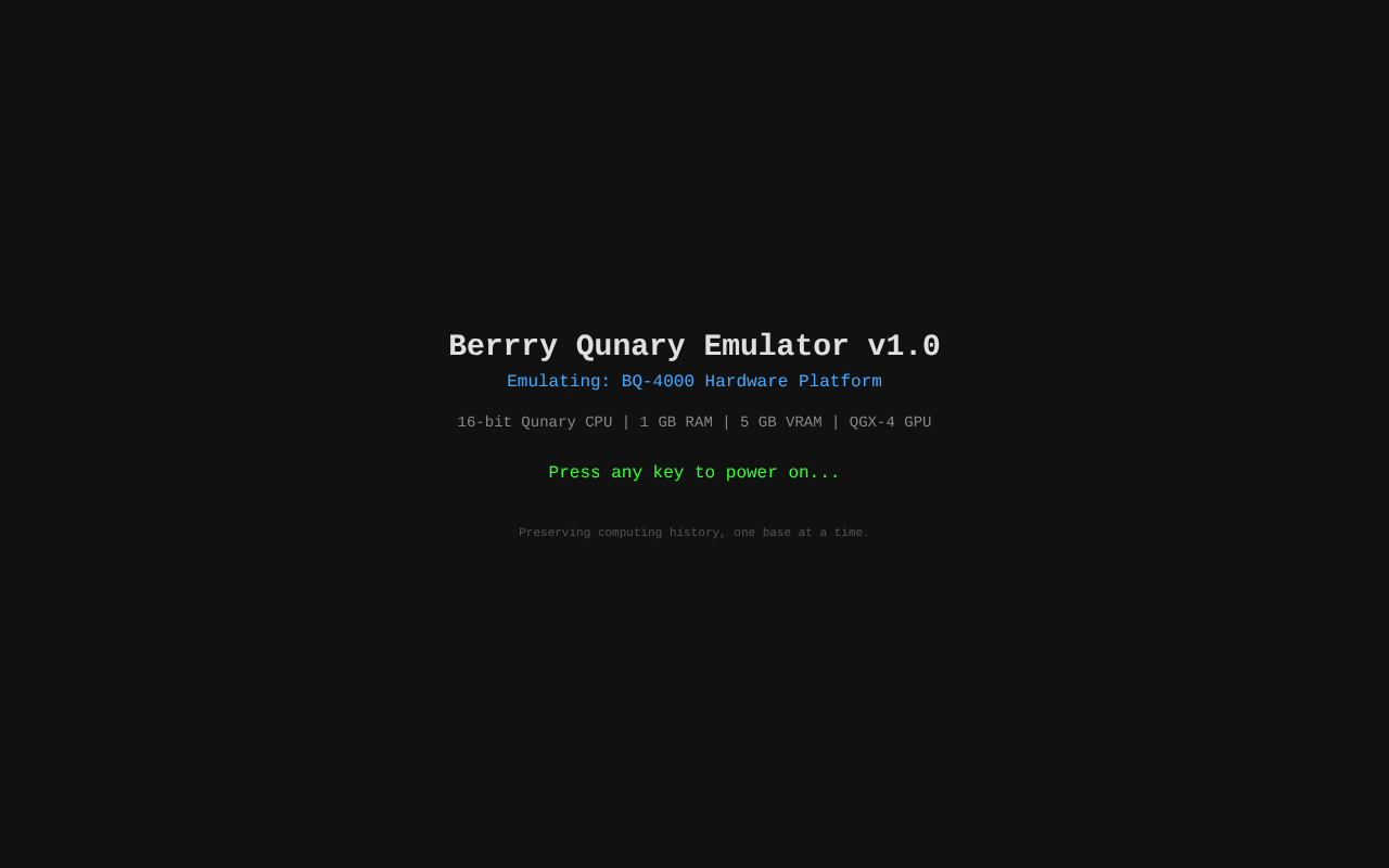 Berrry Qunary Emulator screenshot