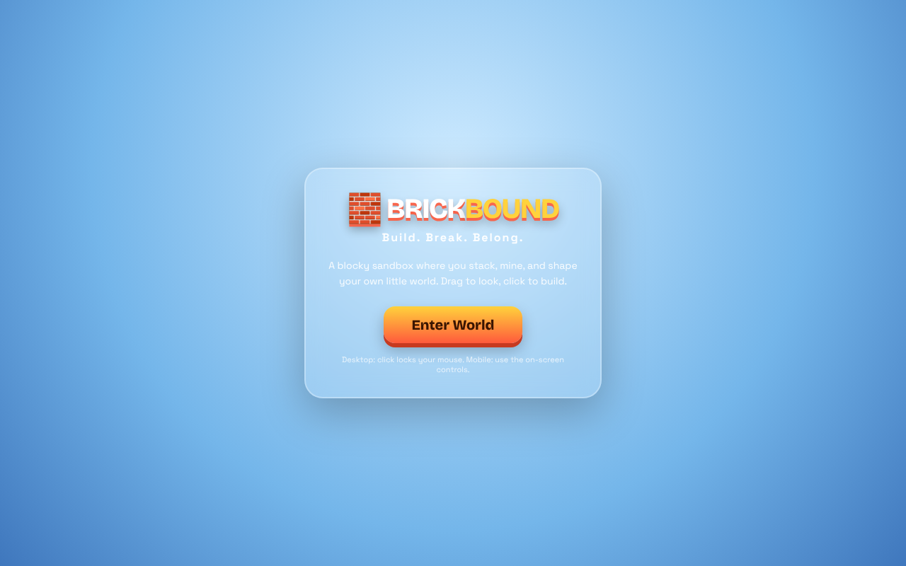brickbound-immersive-voxel app