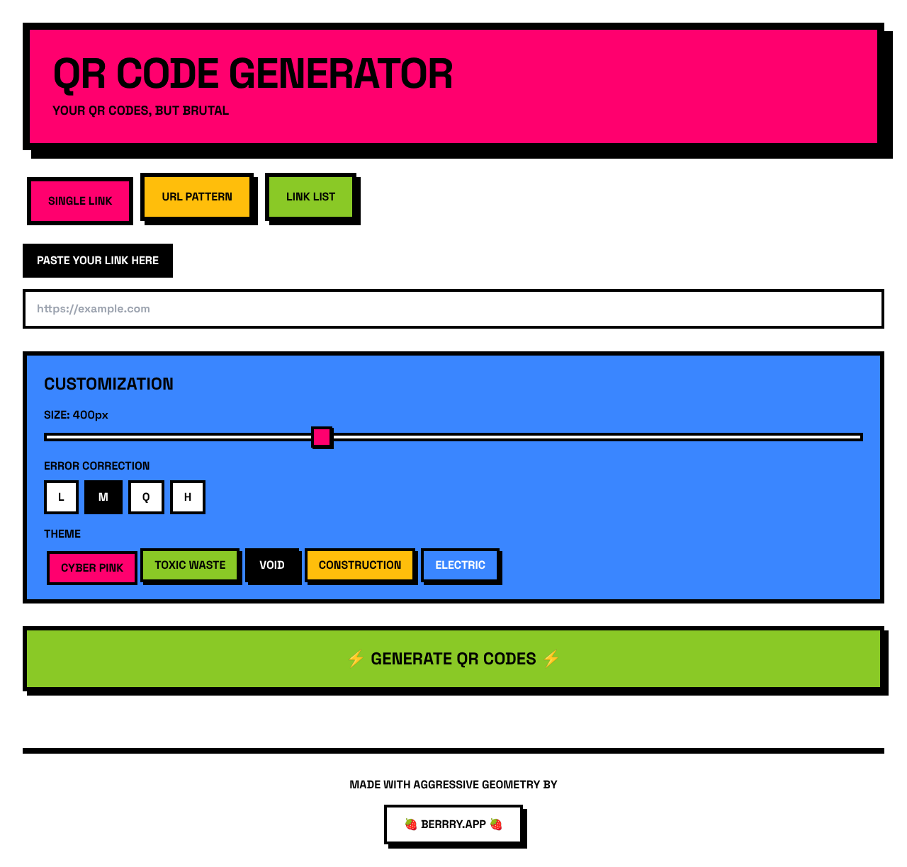 brutalqr app