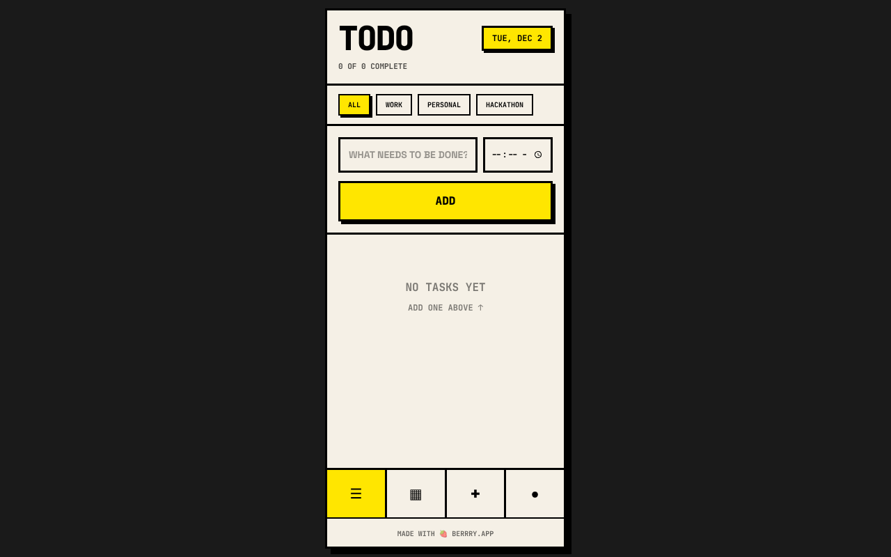 brutaltodo app