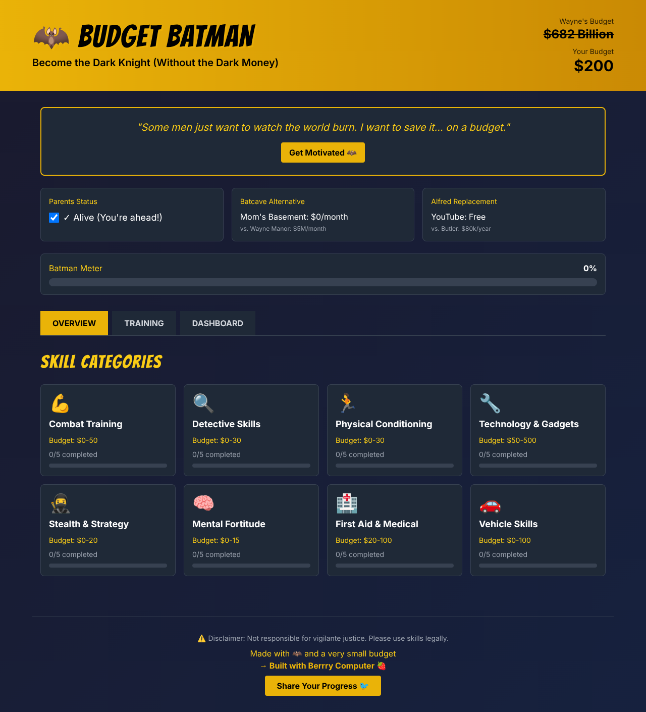 budgetbatman app