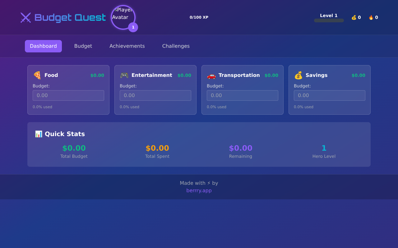 budgetquest app