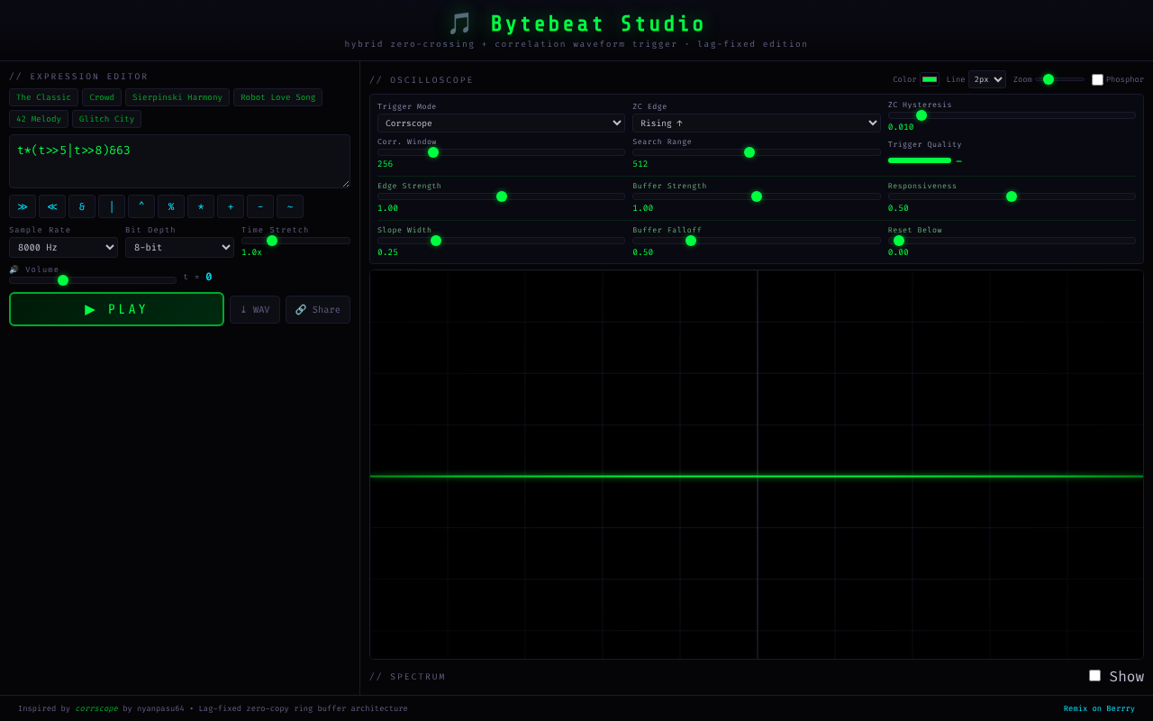 Bytebeat Studio screenshot