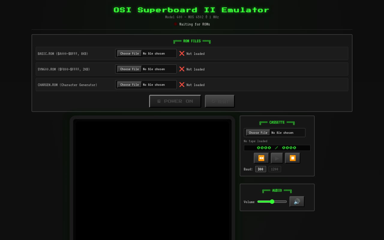 Superboard II Emulator screenshot