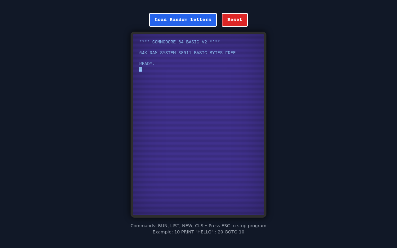 c64basic app