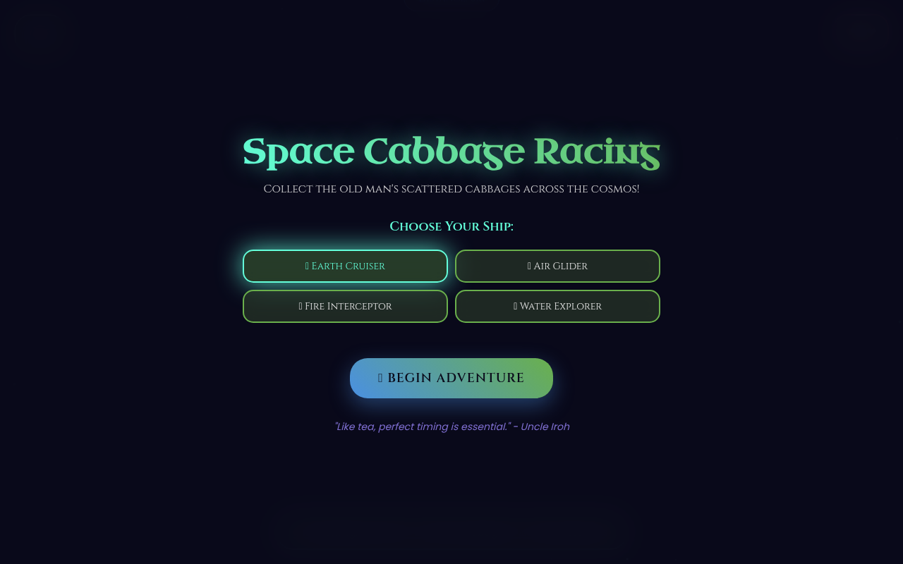 Cosmic Cabbage Racer screenshot