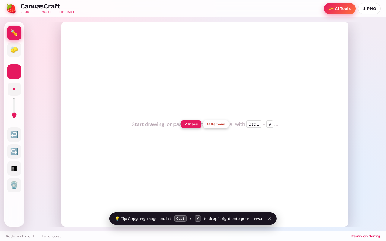 canvascraft-draw-paste app
