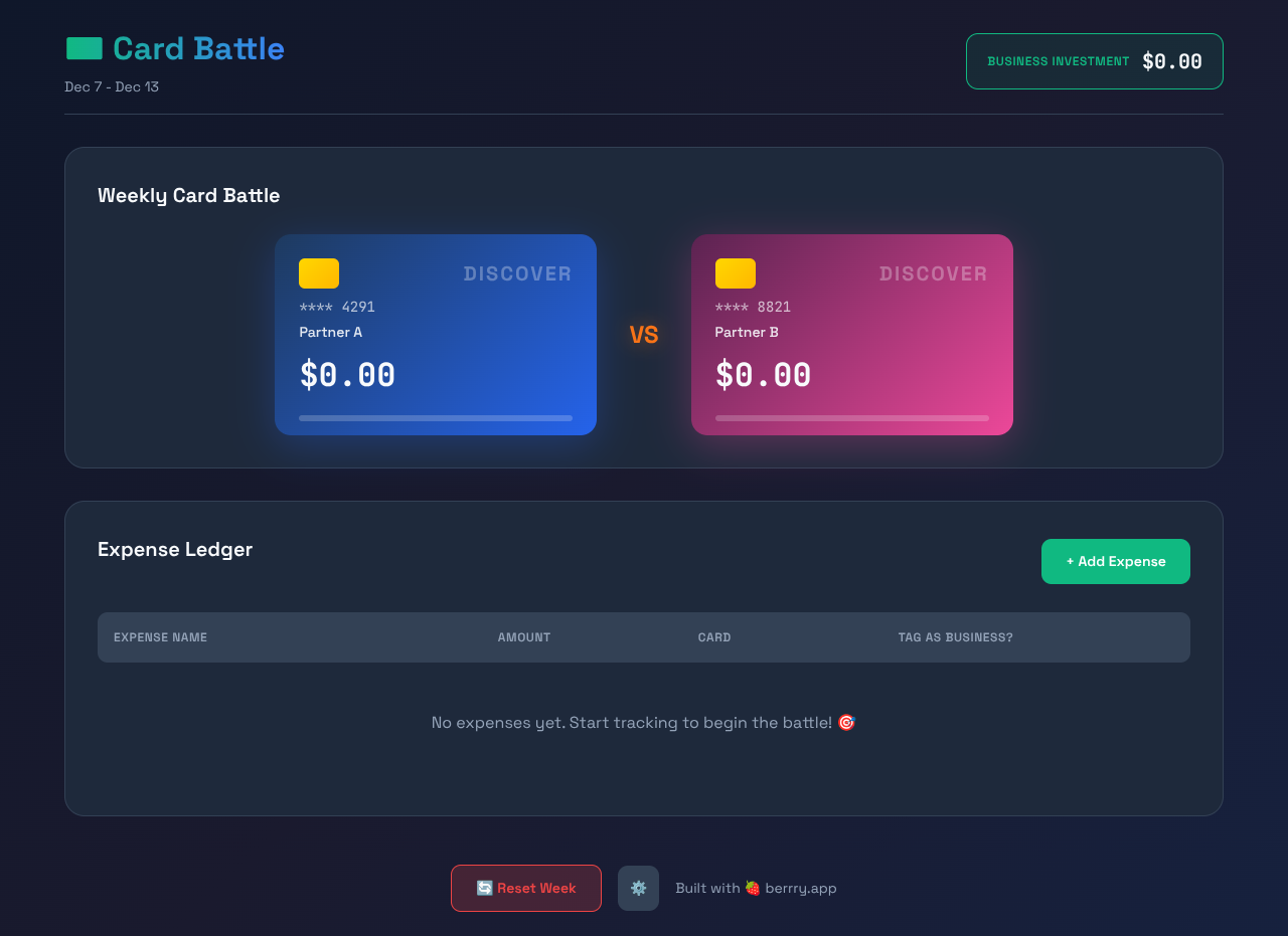 cardbattle app