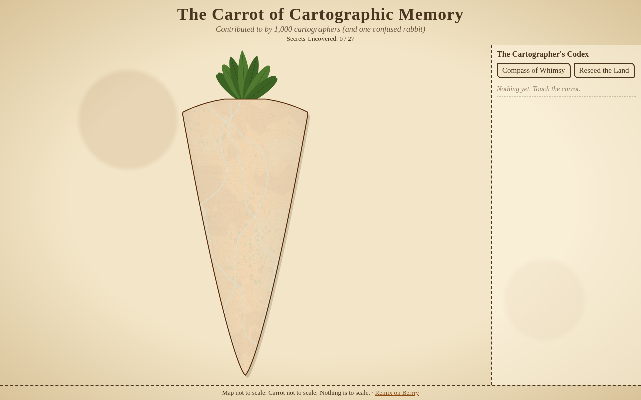 Carrot of Cartographic Memory screenshot