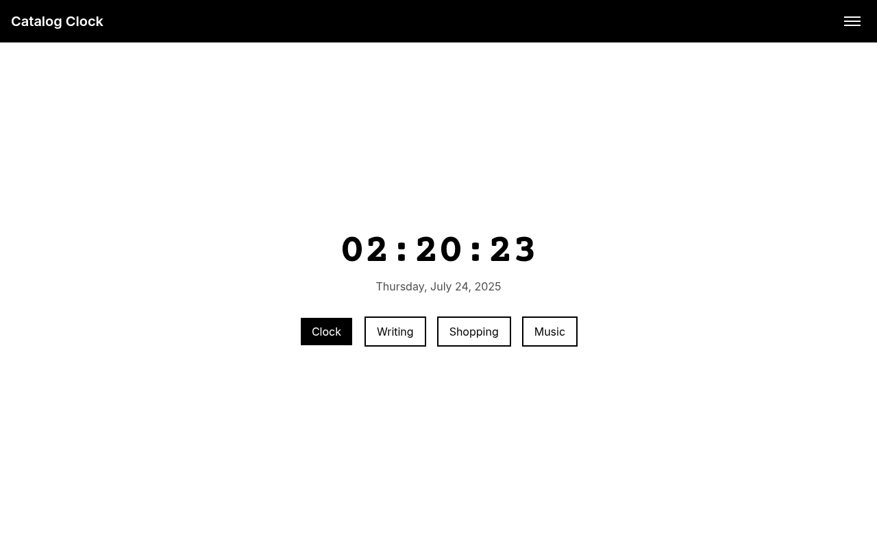 catalogclock app