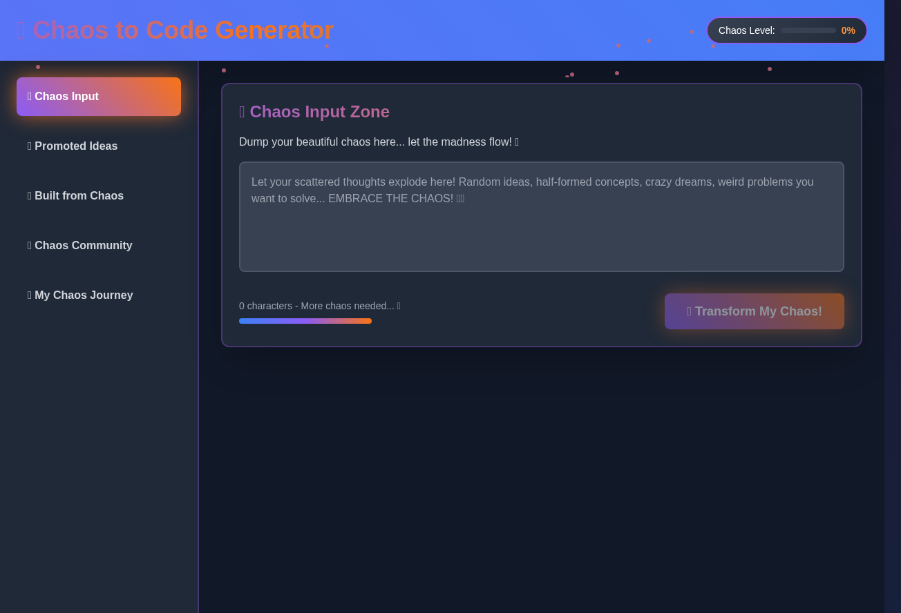 chaosforge app