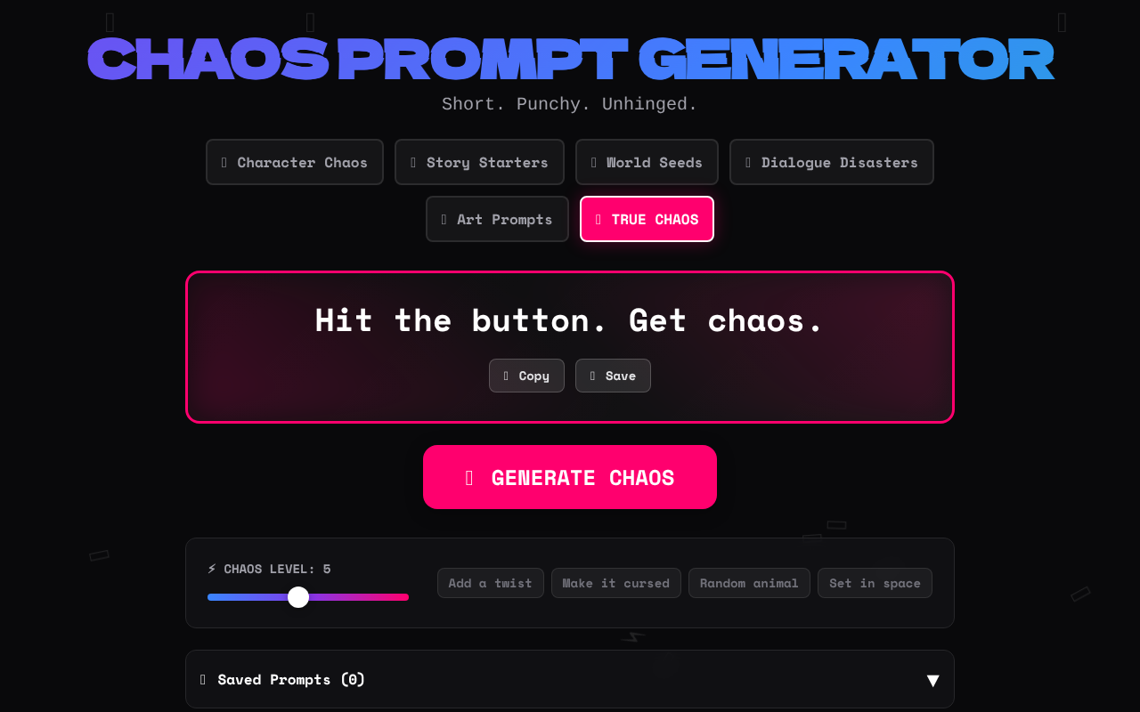 chaosprompt app