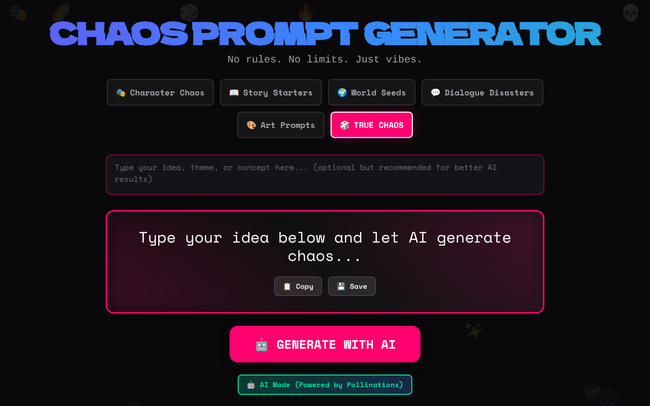 chaosprompt app