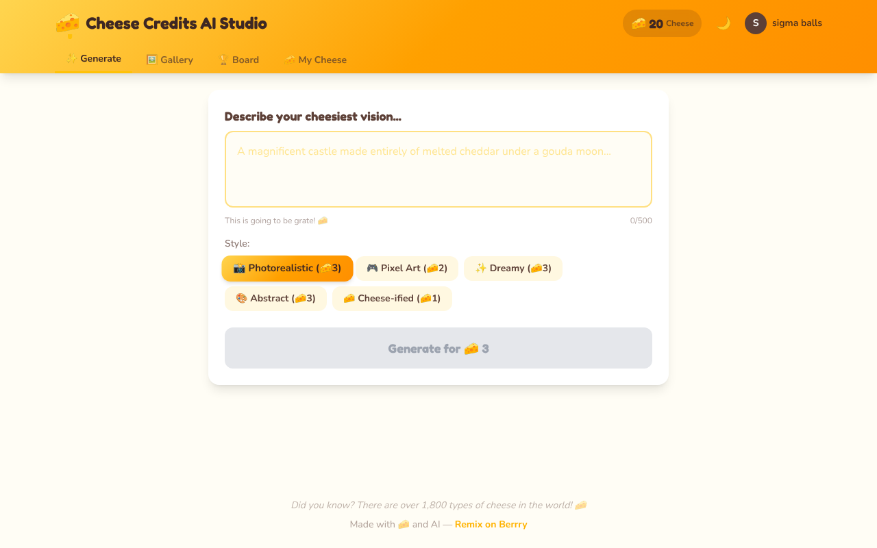 cheesecredits app