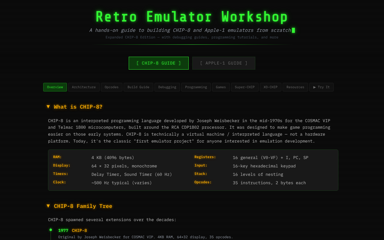 Retro Emulator Workshop screenshot