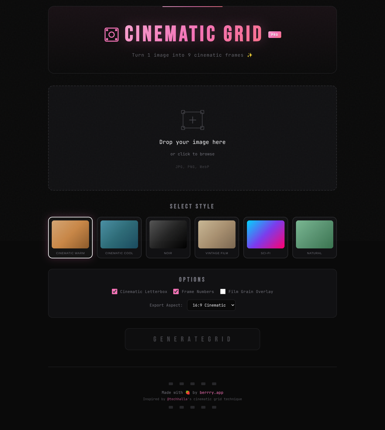 cinegridpro app