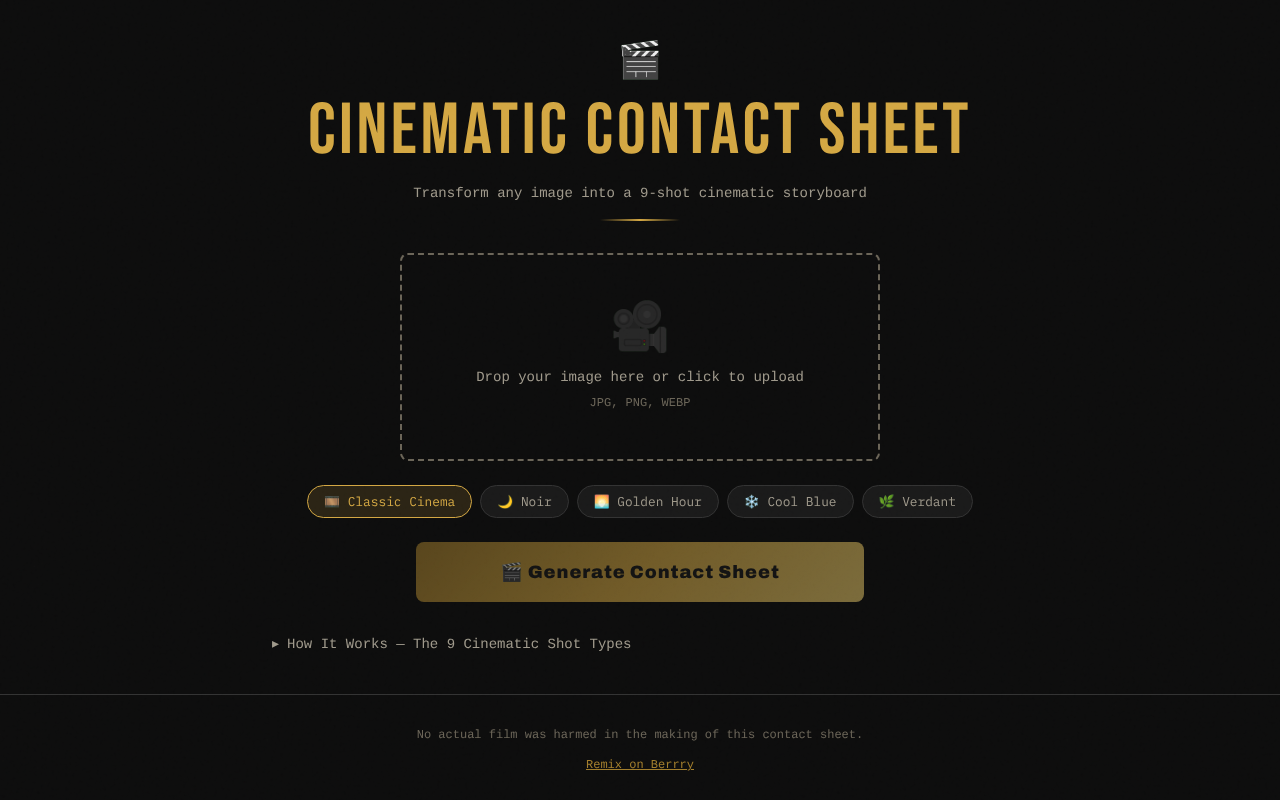 cinesheet app