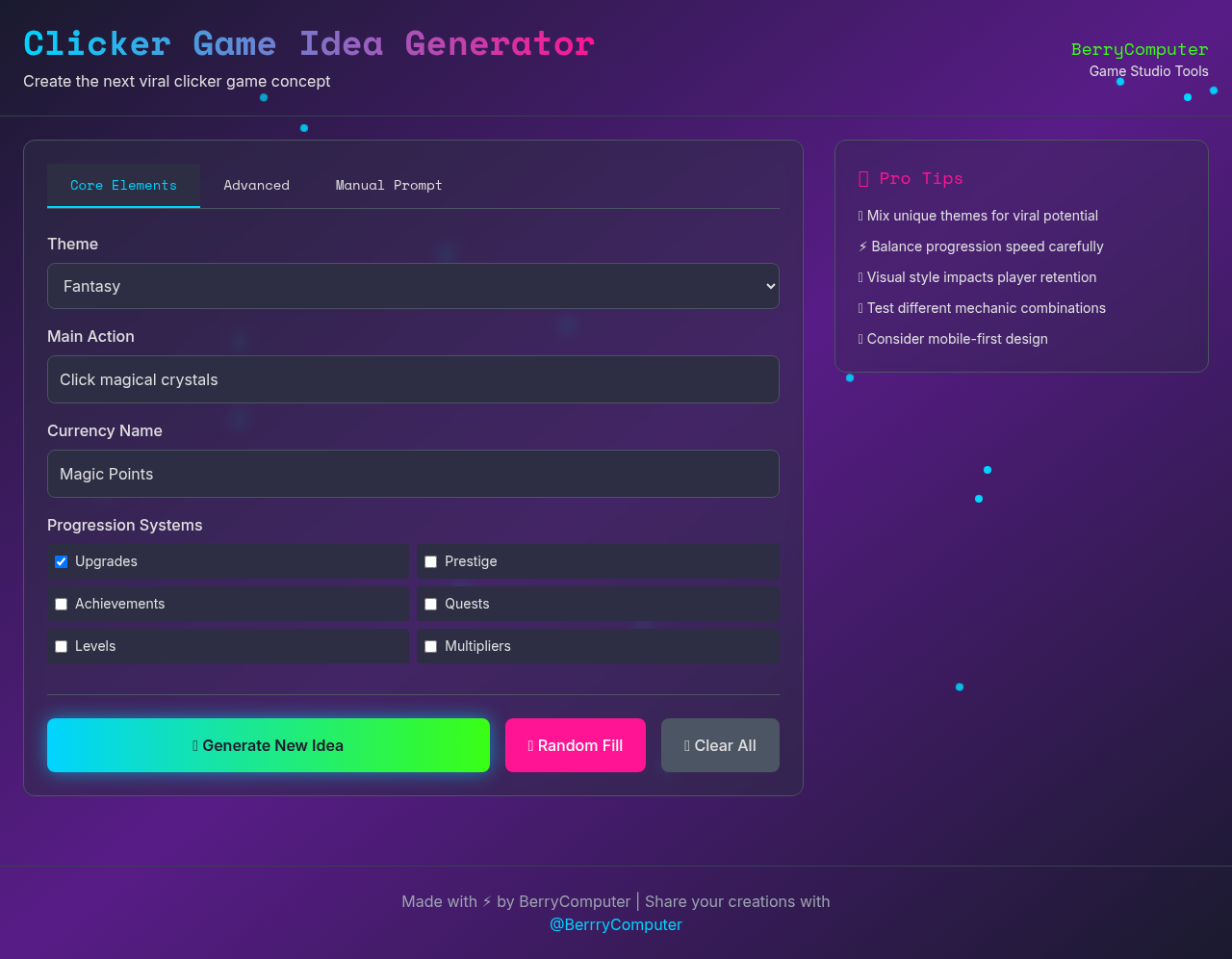 clickergame app