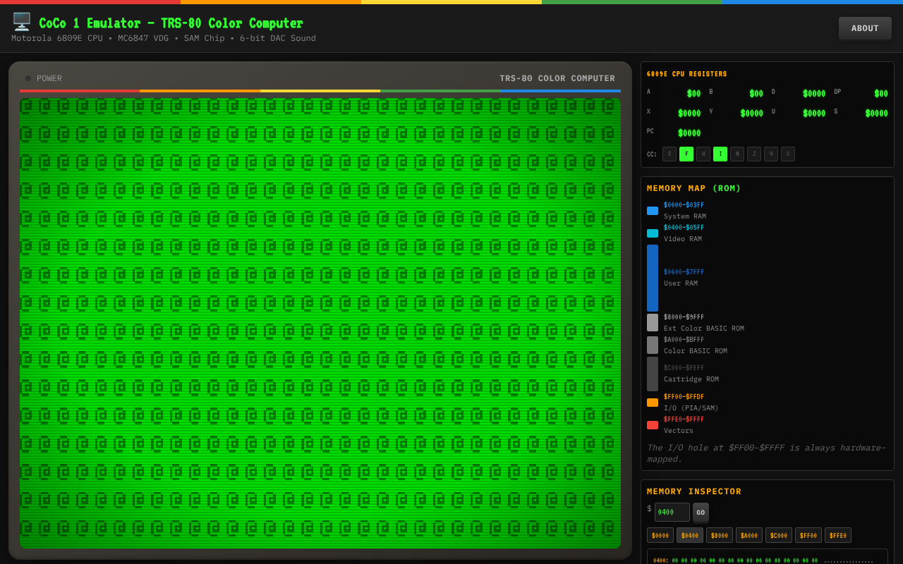 CoCo 1 Emulator screenshot