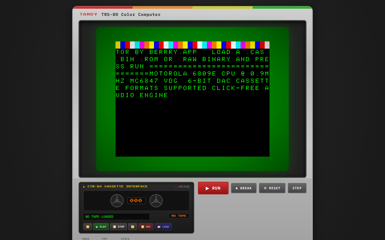 CoCo Cassette Emulator screenshot