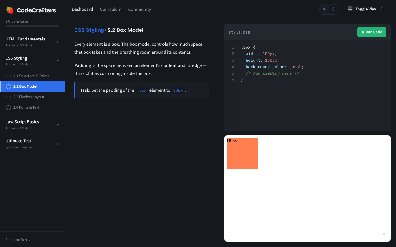 codecrafters-interactive-coding app