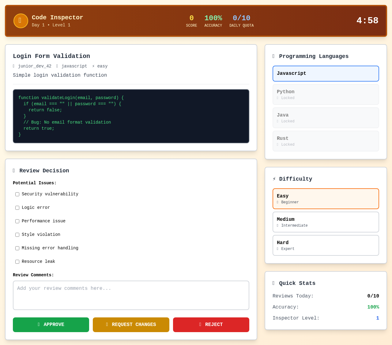 codereview app