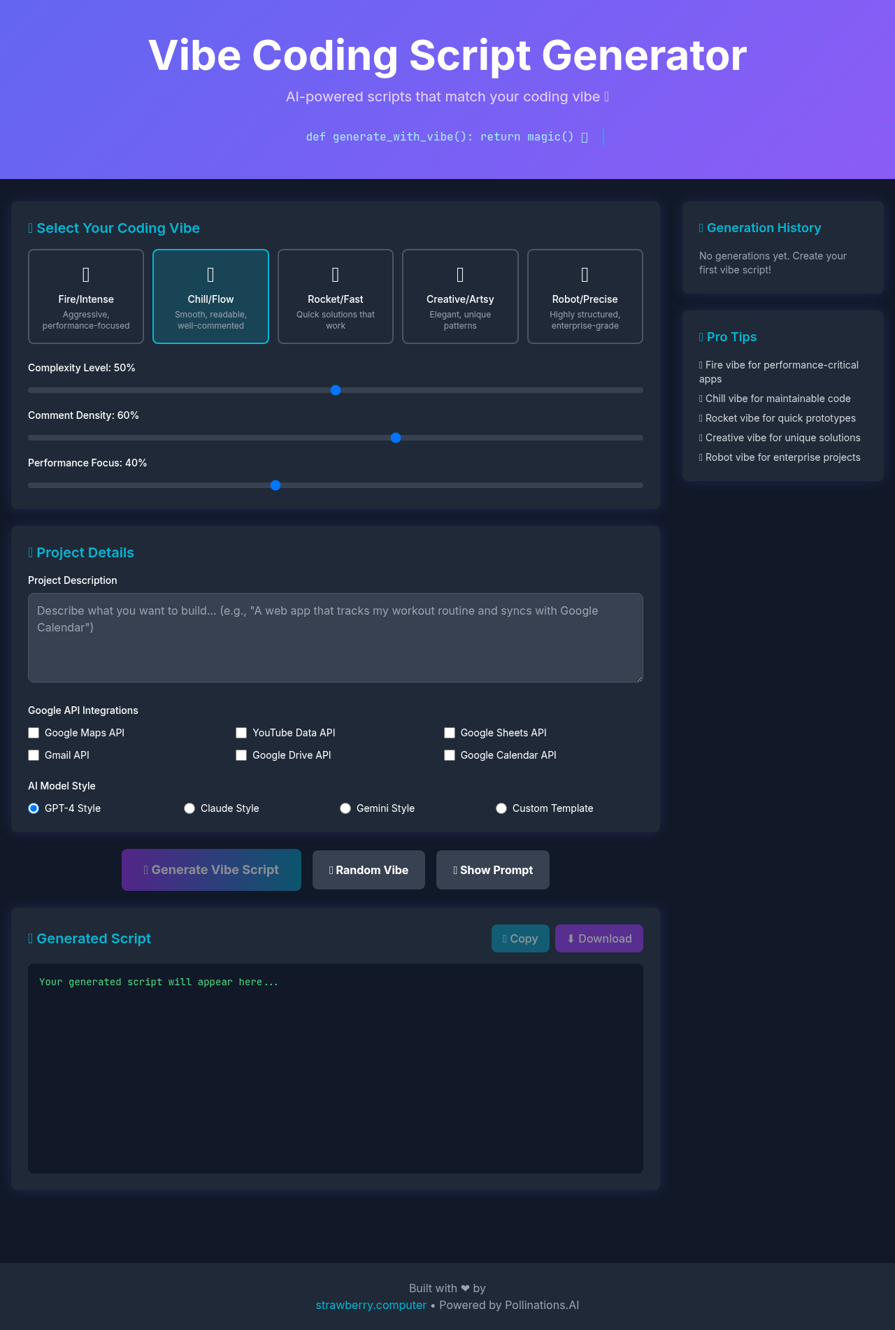 codervibe app