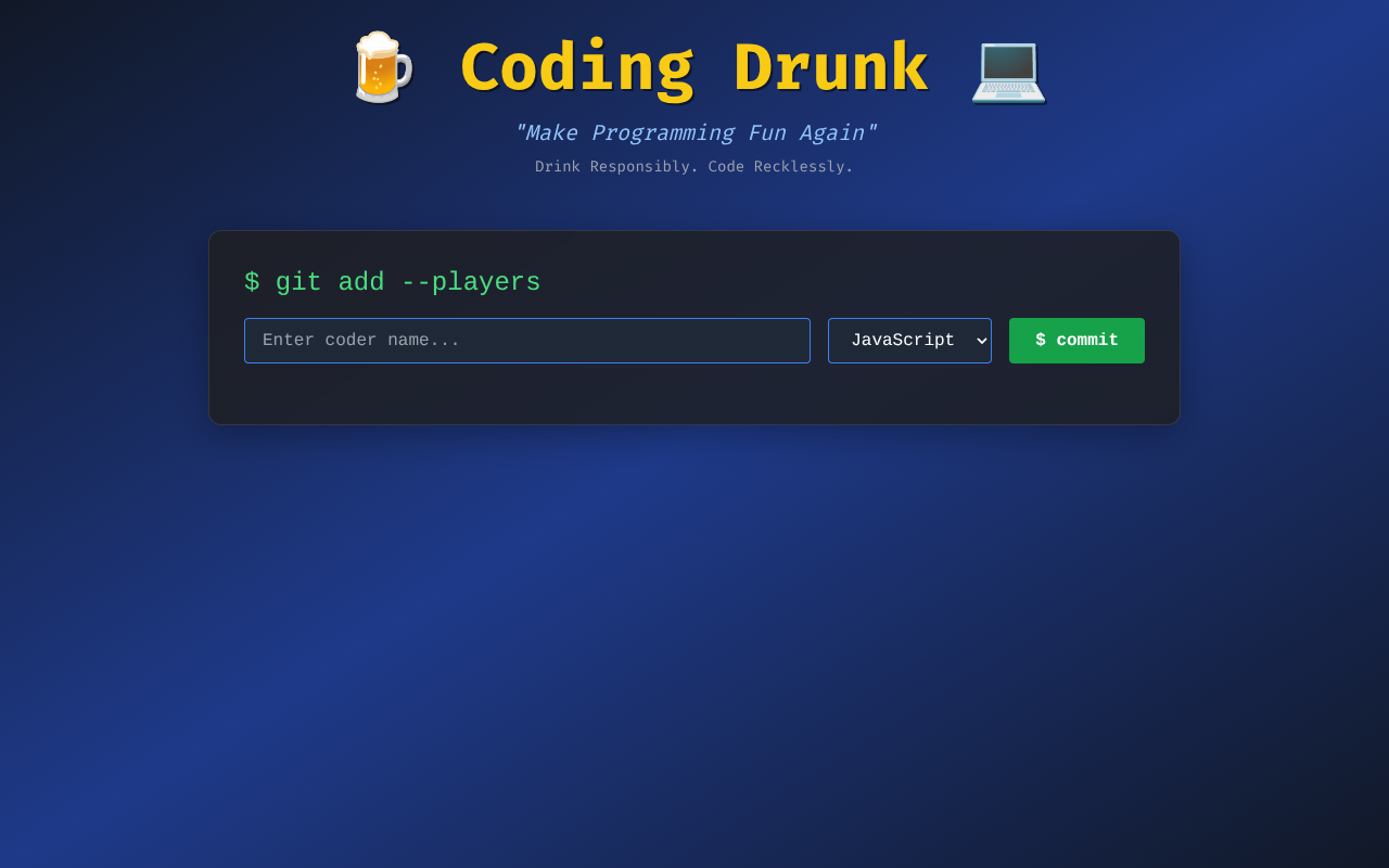 codingdrunk app