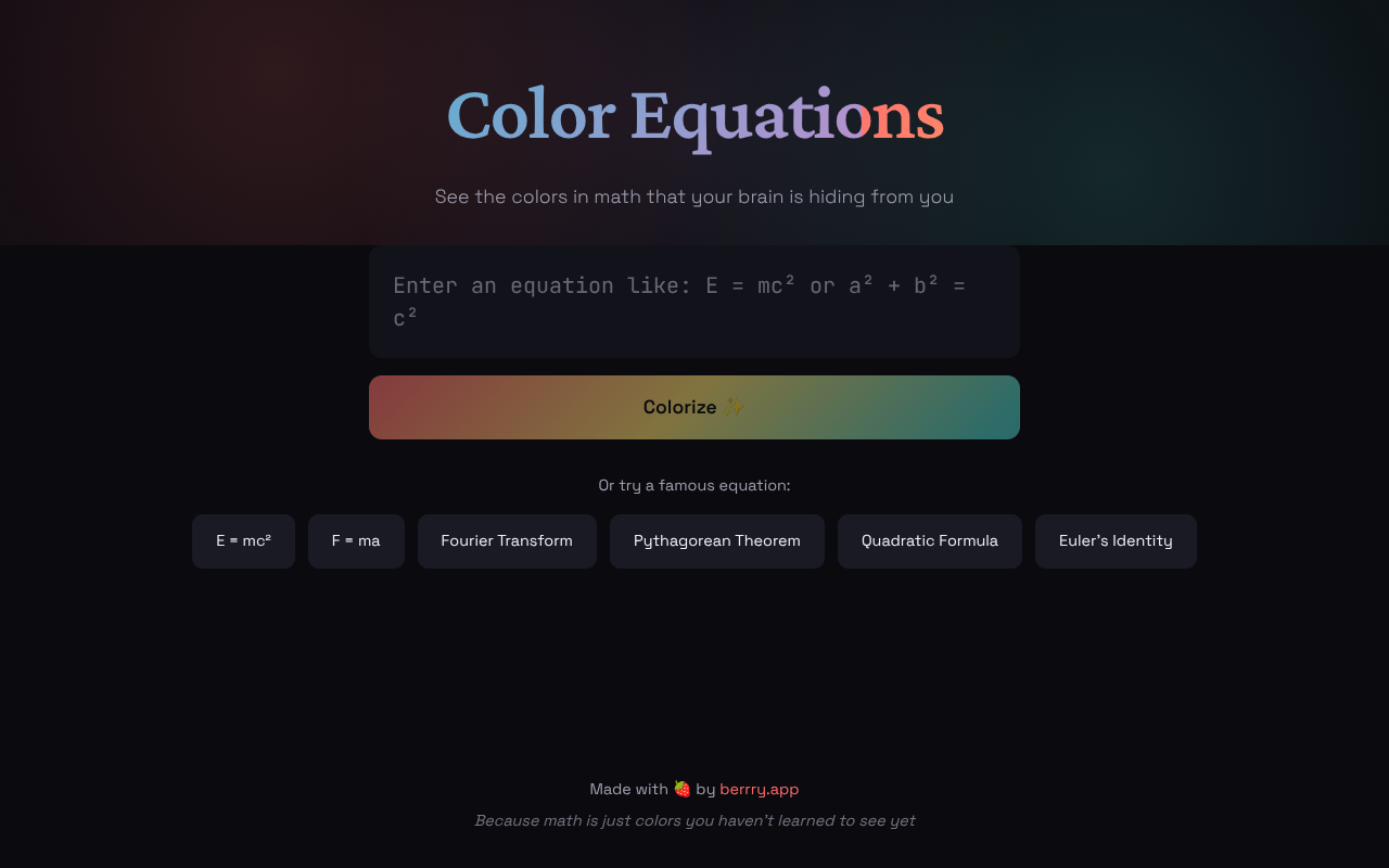 colorequations app