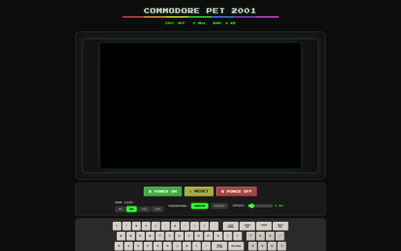 commodore-pet-2001 app