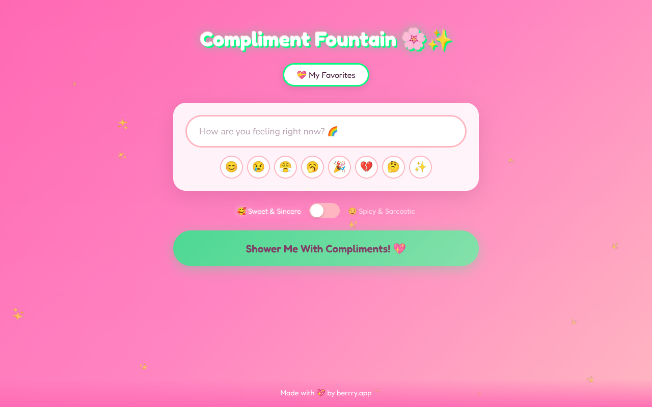 complimentfountain app