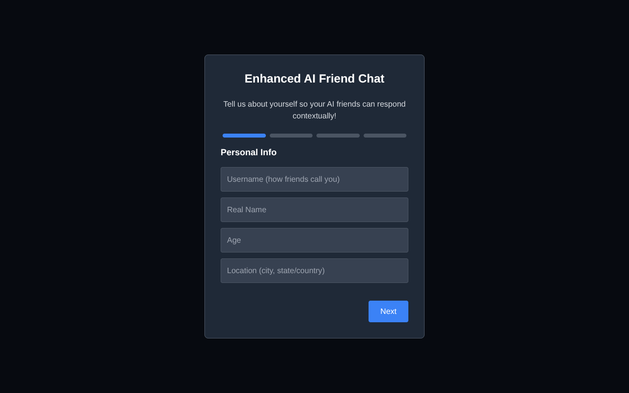 AI Friend Chat Simulator screenshot