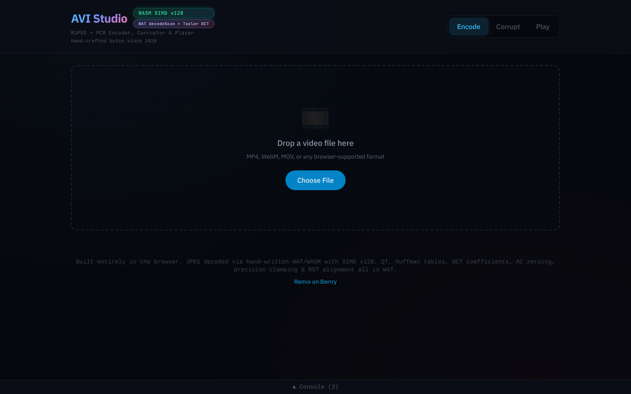AVI Studio screenshot
