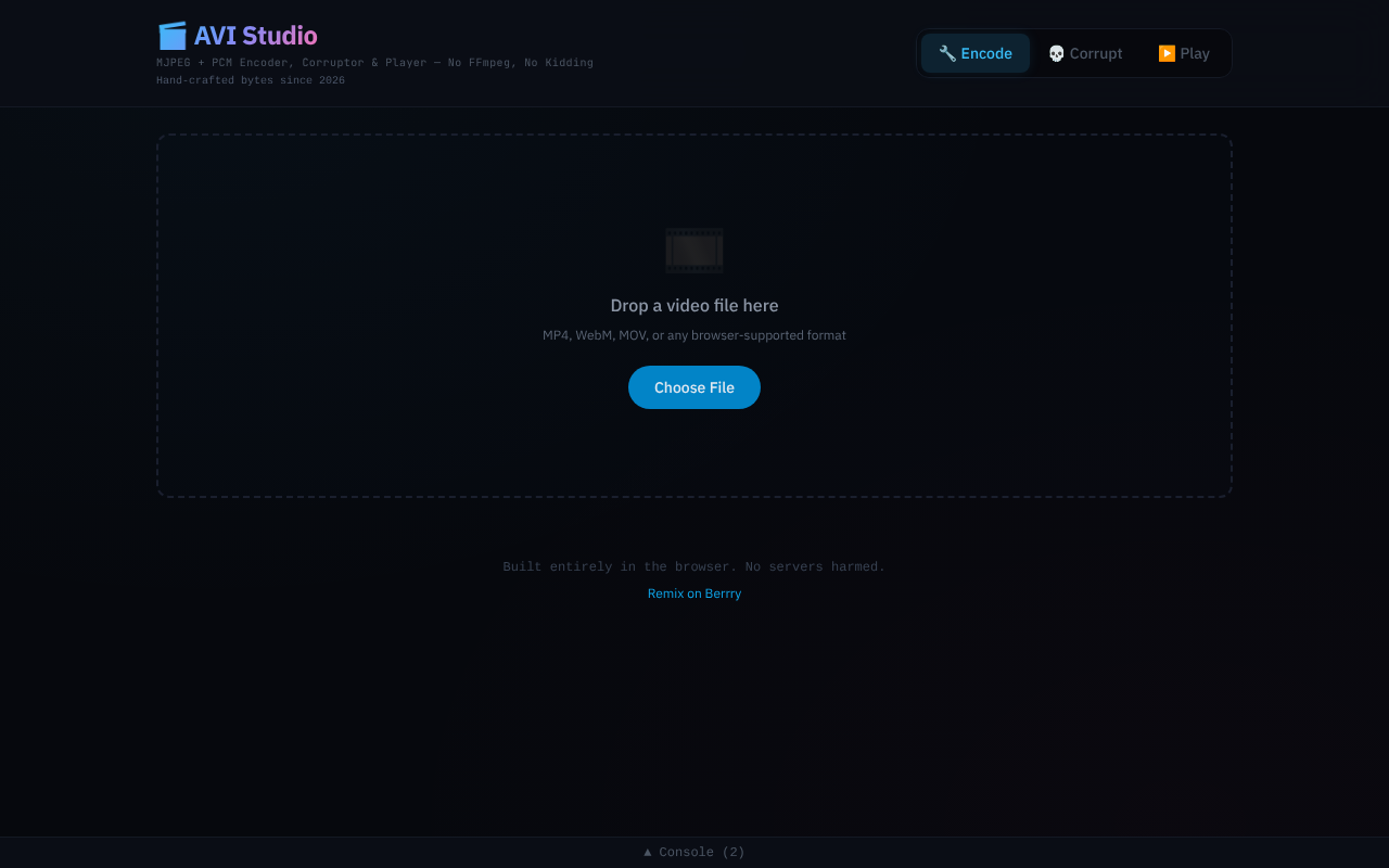 corrupt-video app