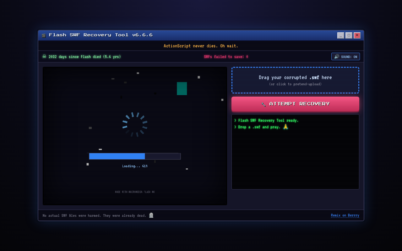 corrupted-swf-rescue app