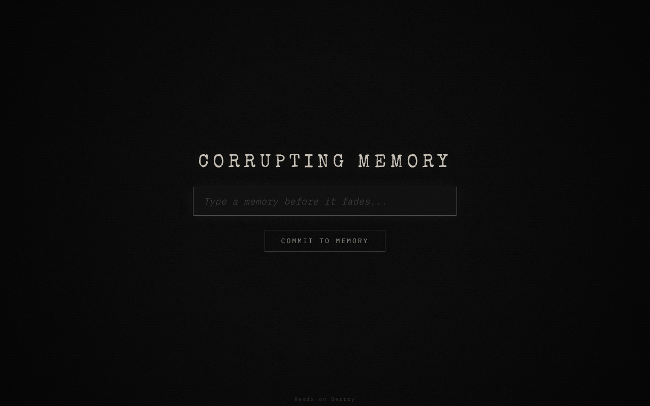 corruptingmemory app